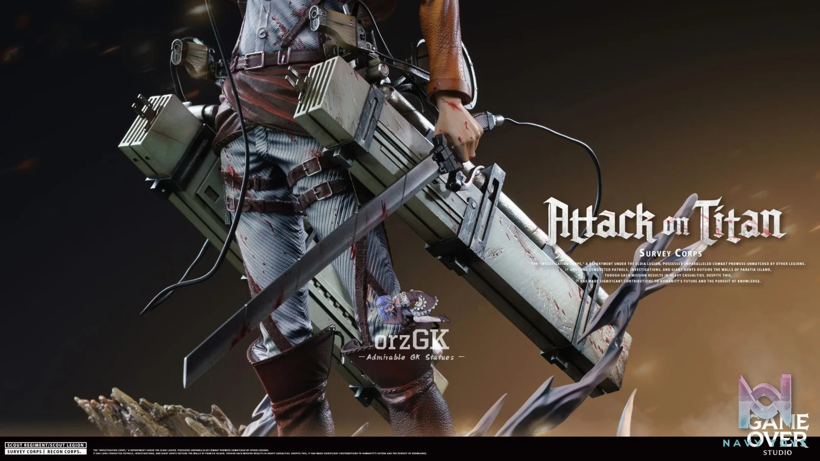 Game Over Studio – Levi Ackerman Attack On Titan