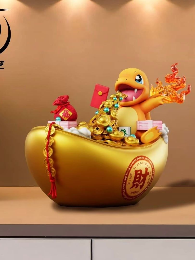 Fortune Charmander - Pokemon - Ke Yi Mo Wan Studio resin statue Ke Yi Mo Wan Studio anime figure