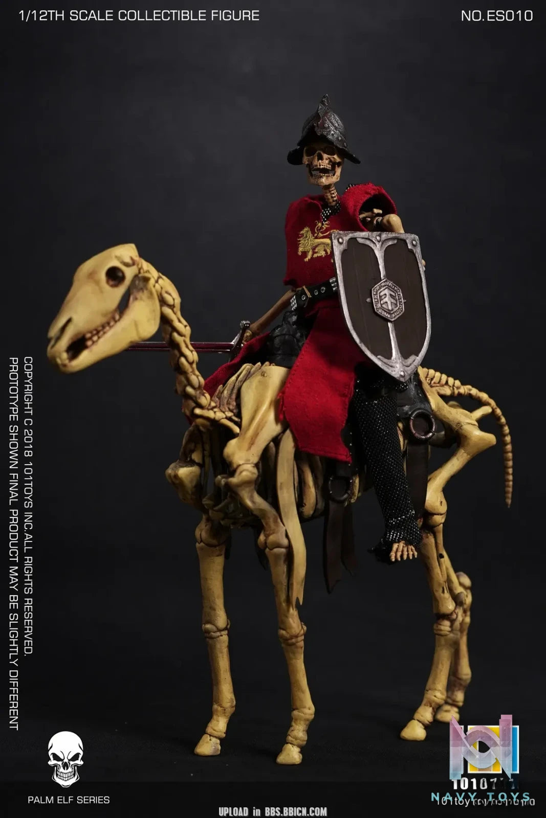 101Toys – Original 1/12 NO.ES010 PALM ELF SERIES- Skeleton Medieval Knight (Licensed)