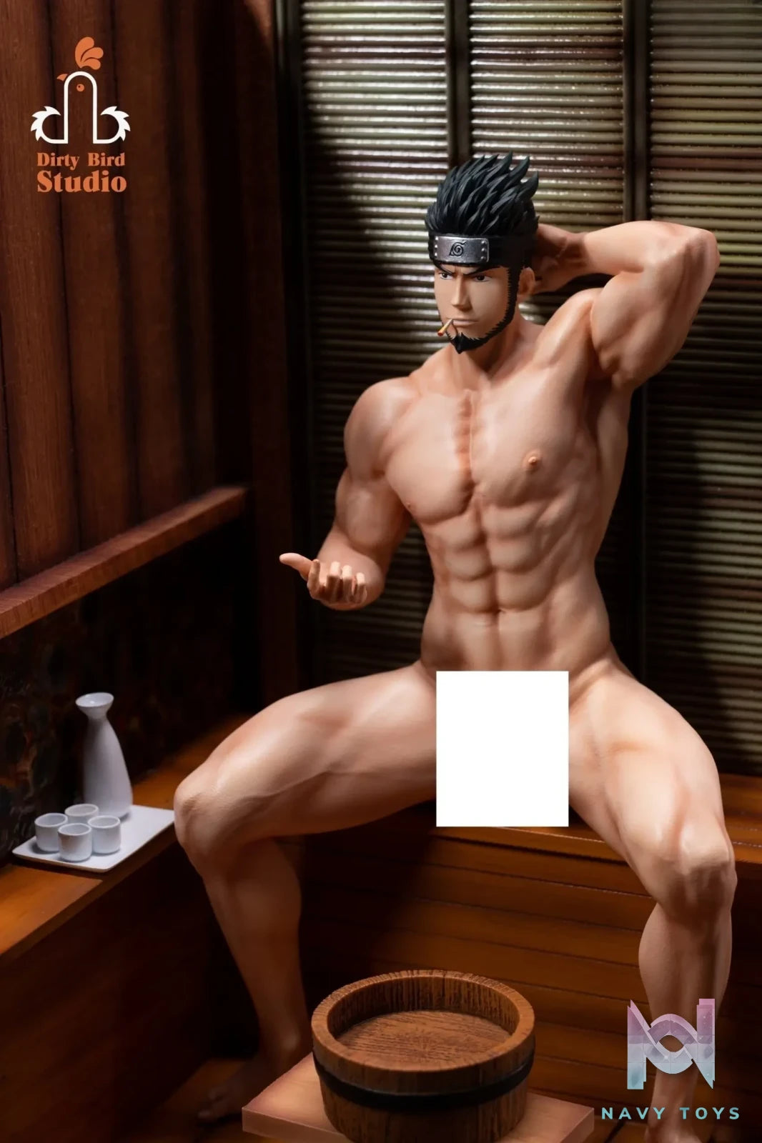 Dirty Bird Studio – Naruto Bathing Sarutobi Asuma