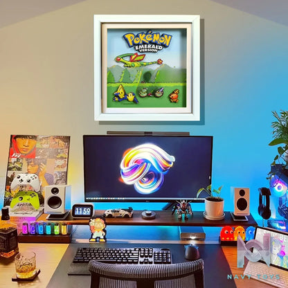 KALA HOME Studio – Pokémon Emerald Version Pixel Art 3D Decorative Painting Pokémon