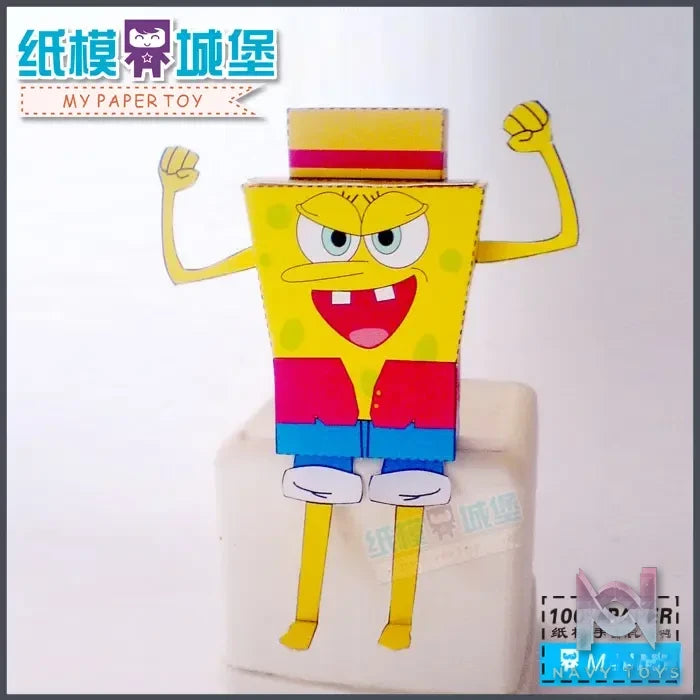 Qian Zhi Lu Studio – Bikini Bottom series 3D Paper Model DIY SpongeBob SquarePants