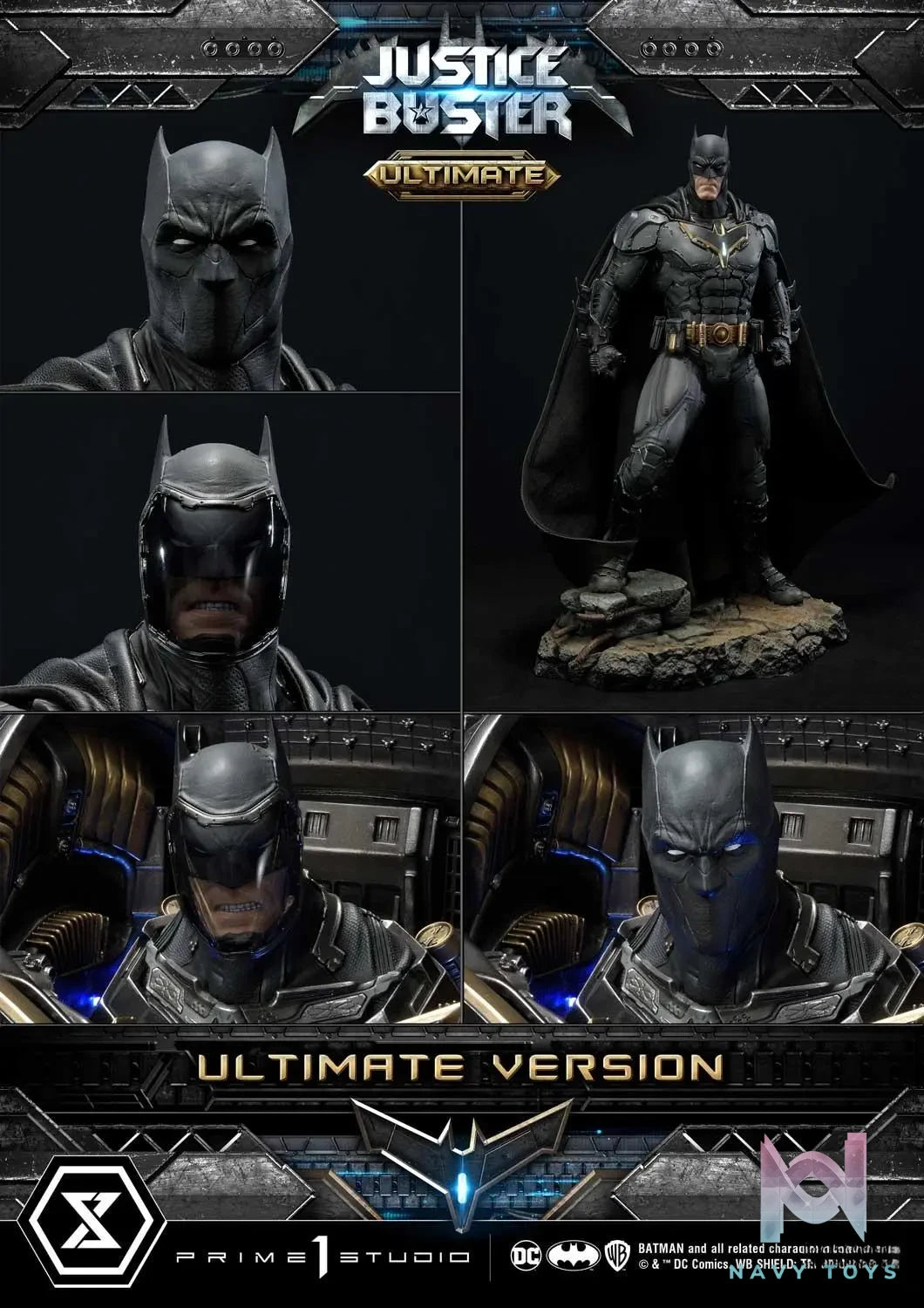 Prime 1 Studio – DC Justice League (Comics) Justice Buster UMMDC-03 & UMMDC-03UTS (Licensed)