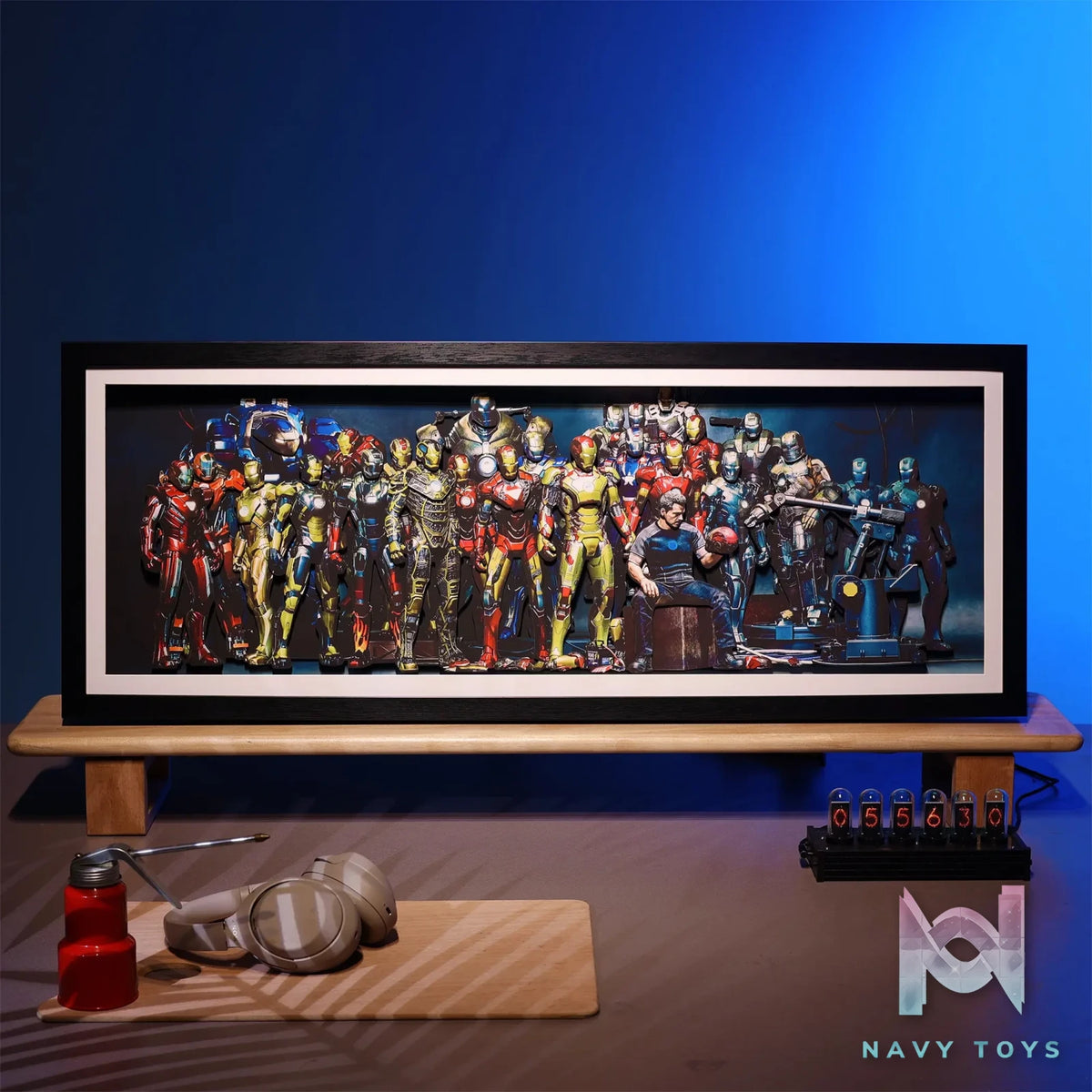 Yu Zhi Jiang Studio – Iron Man Series #4 3D Decorative Painting Marvel