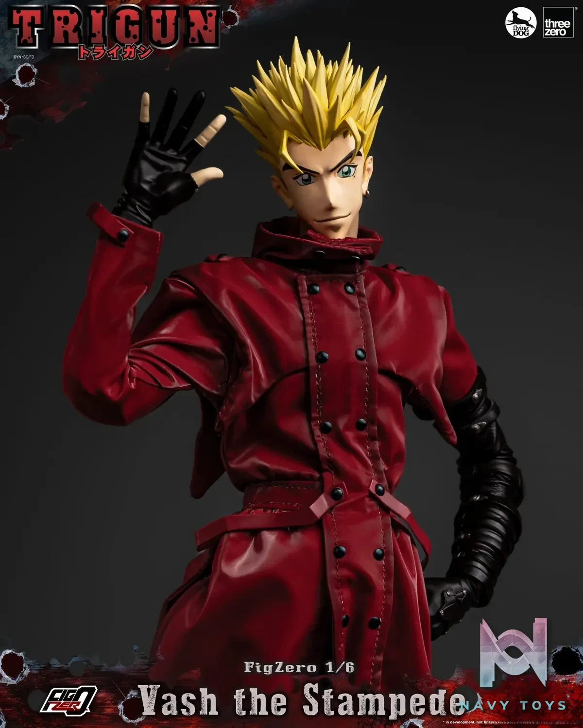 Threezero – TRIGUN FigZero 1/6 Vash the Stampede 3Z05880C0 (Licensed)