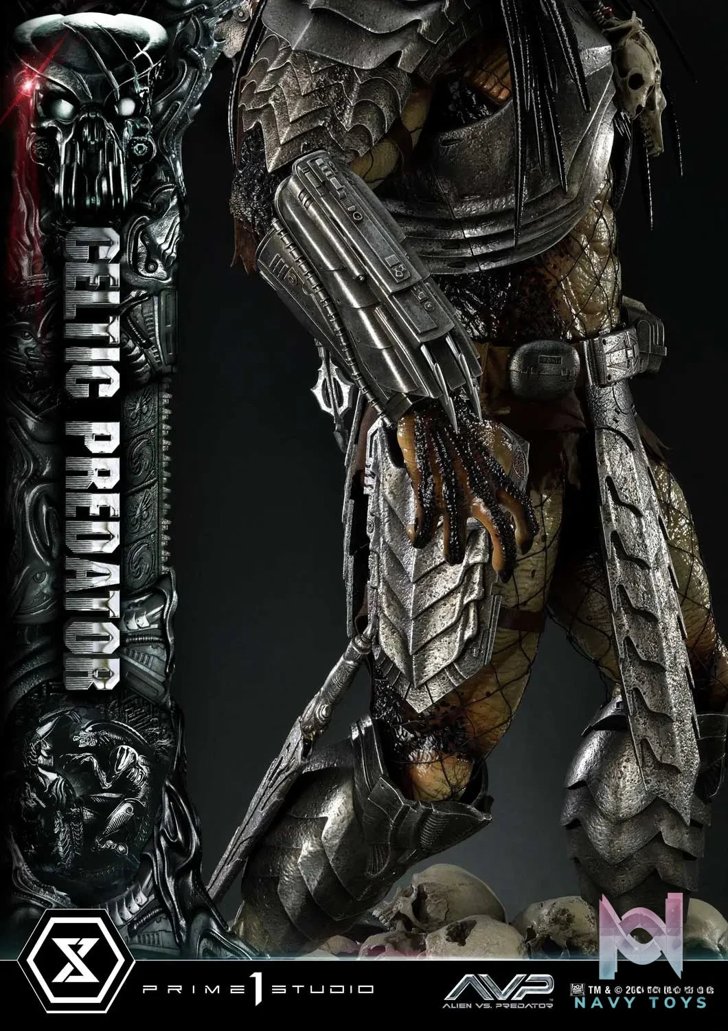 Prime 1 Studio Museum Masterline Alien vs. Predator Celtic Predator MMPR-05 MMPR-05S