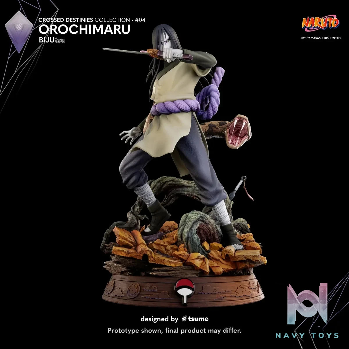 TSUME Studio - Naruto Orochimaru BIJUtsu (Licensed) resin statue Navy Toys anime figure