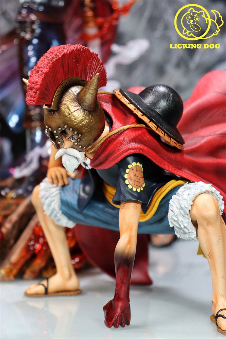 Luffy Lucy - One Piece - Licking Dog resin statue lickking Dog Studio anime figure