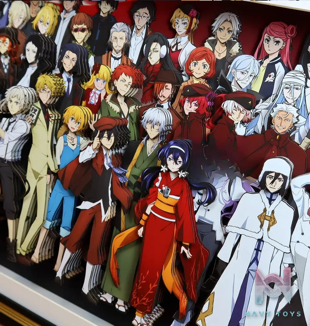 KALA HOME Studio – Bungo Stray Dogs Multiple Characters #03 3D Decorative Painting Bungo Stray Dogs