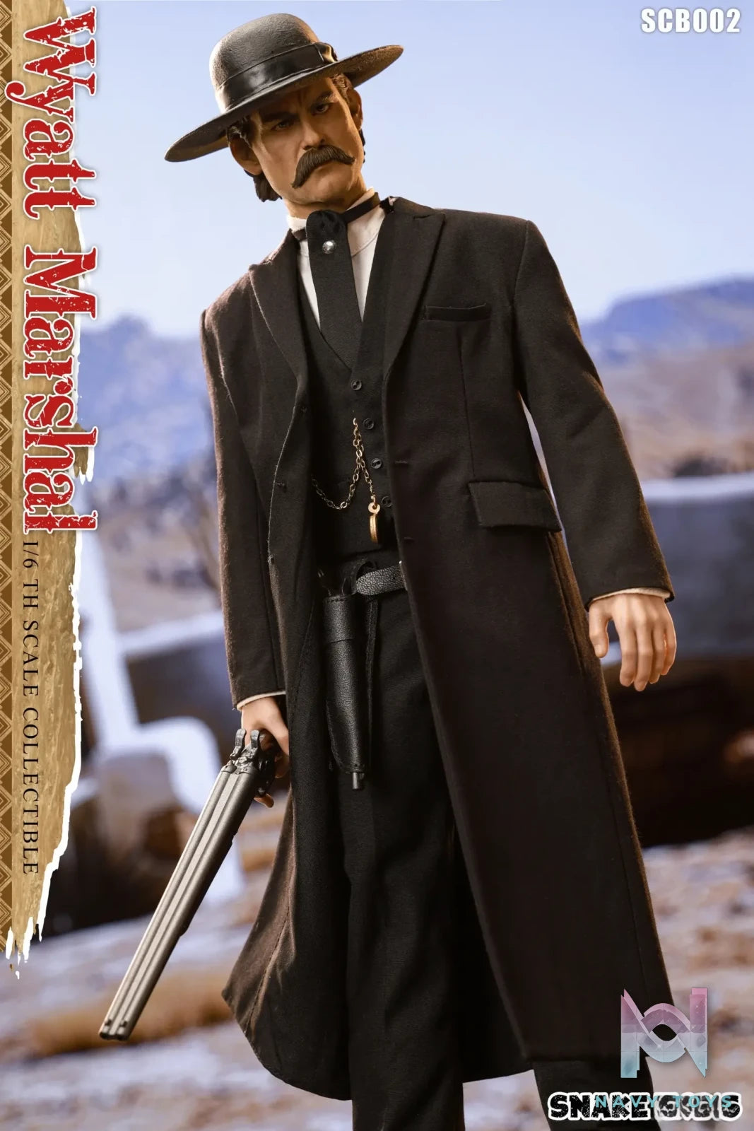 SNAKE TOYS Studio – 1/6 Collectible Figure Classic Series Western Cowboy TOMBSTONE Wyatt Marshal Deluxe Edition SCB02 (Licensed)
