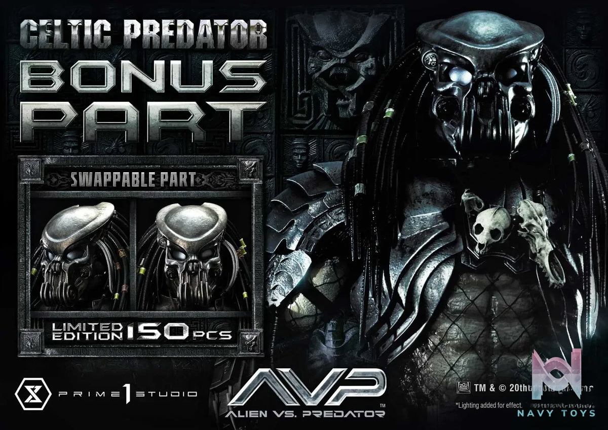 Prime 1 Studio Museum Masterline Alien vs. Predator Celtic Predator MMPR-05 MMPR-05S