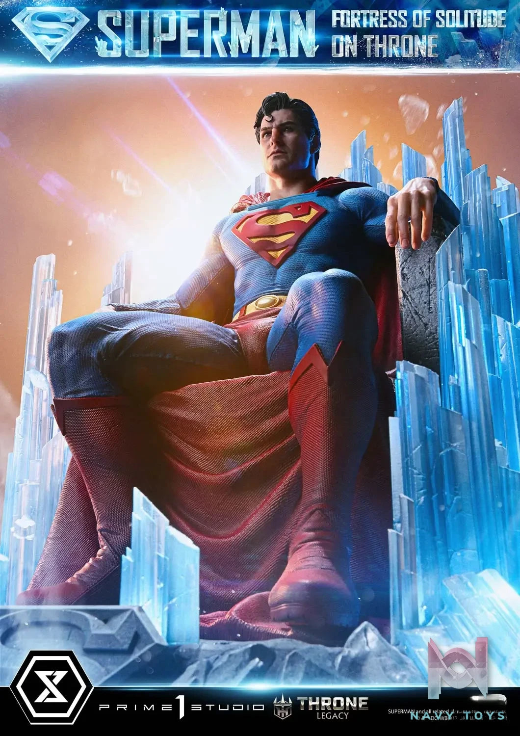 Prime 1 Studio – Superman (Comics) Superman Fortress of Solitude on Throne (Design by Gabriele Dell’Otto) TLCDC-08 TLCDC-08UT TLCDC-08UTS (Licensed)