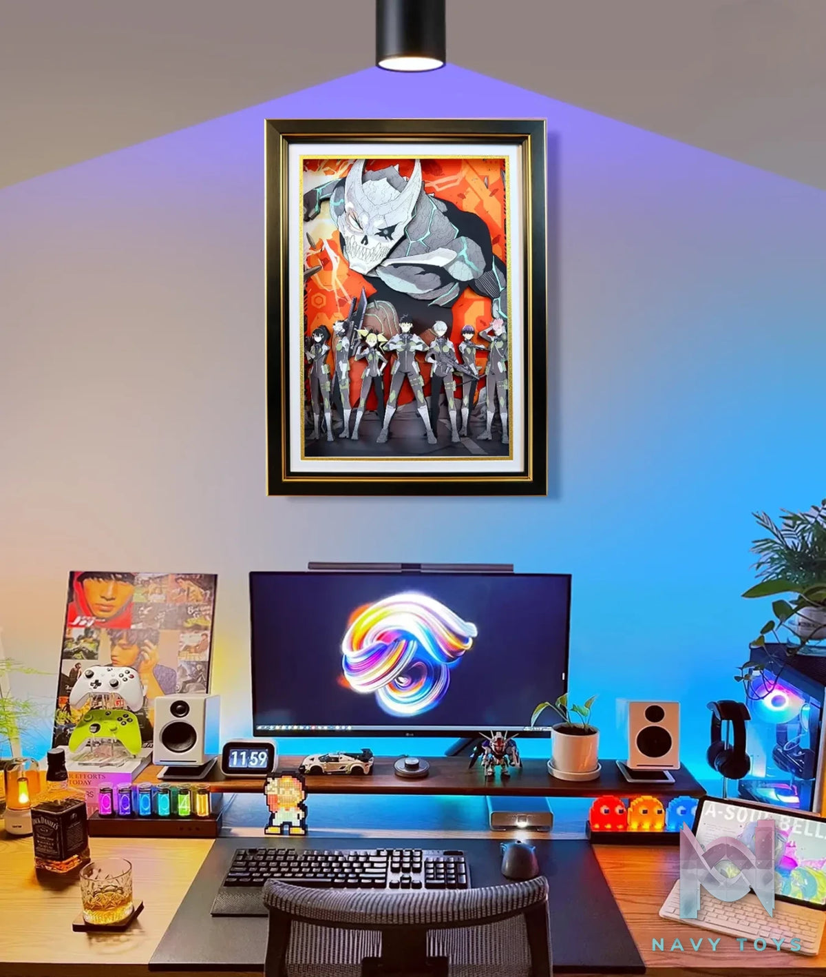 KALA HOME Studio – Kaiju No. 8 Multiple Characters 3D Decorative Painting Kaiju No.8