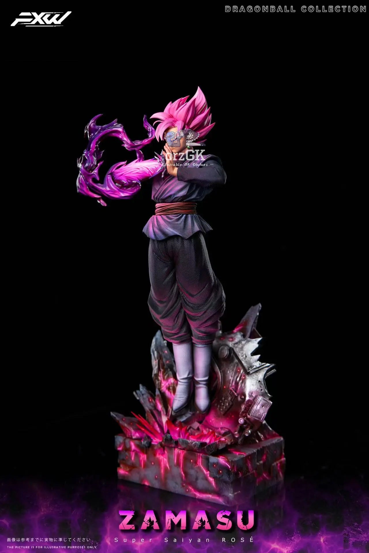 FXW Studio - Super Saiyan Rose Dragon Ball resin statue Navy Toys anime figure
