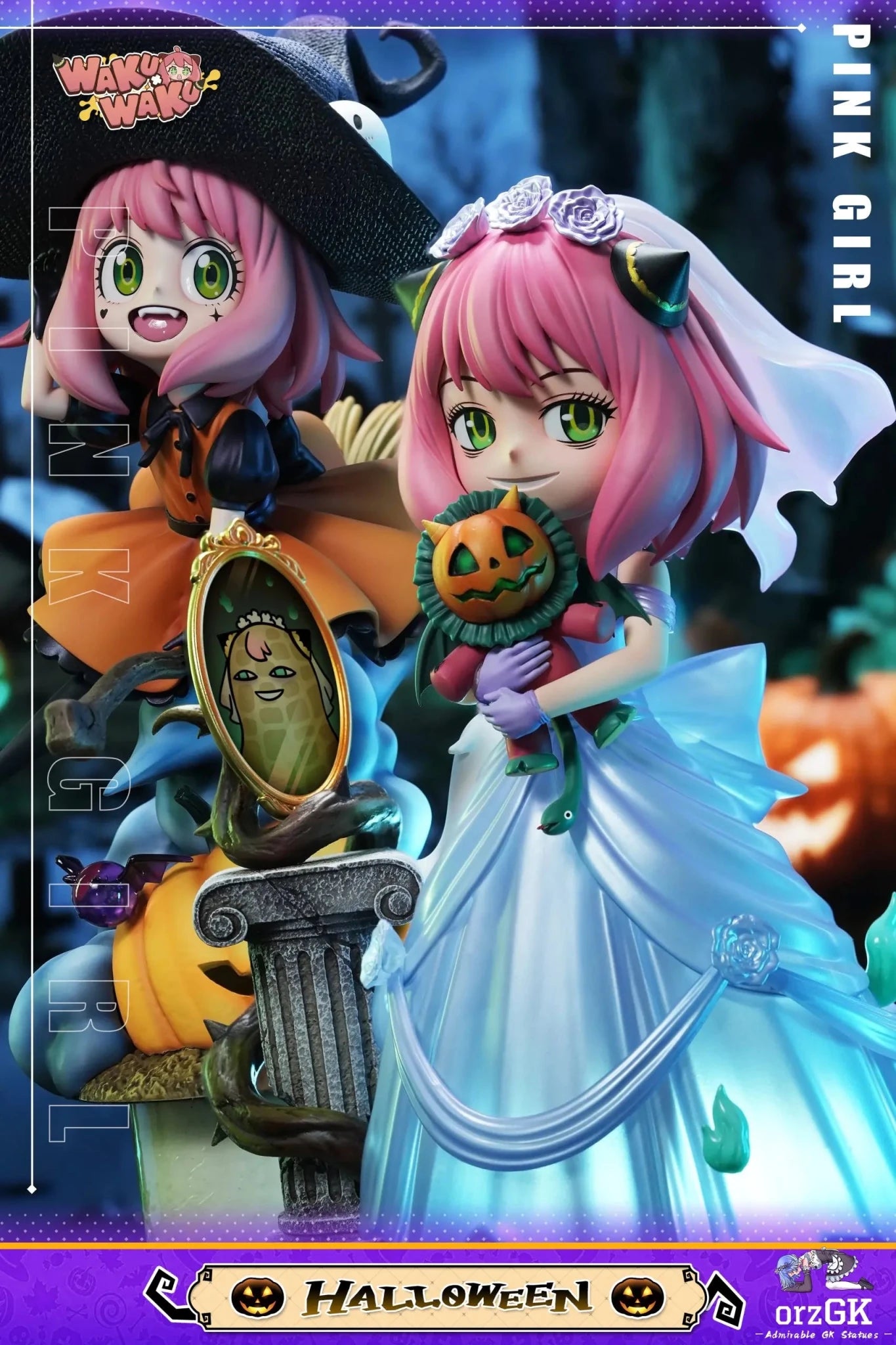 WakuWaku Studio - Halloween Anya Spy x Family resin statue Navy Toys anime figure