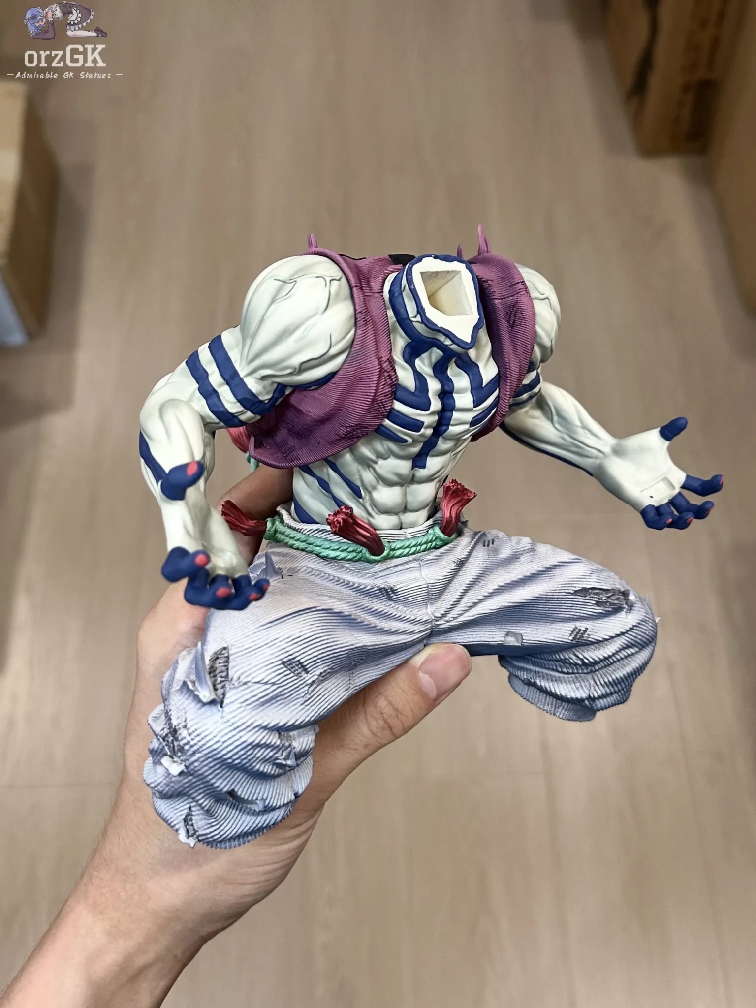 ICE Studio - Infinity Castle Series 01 Upper Moon 3 Akaza Demon Slayer resin statue Navy Toys anime figure