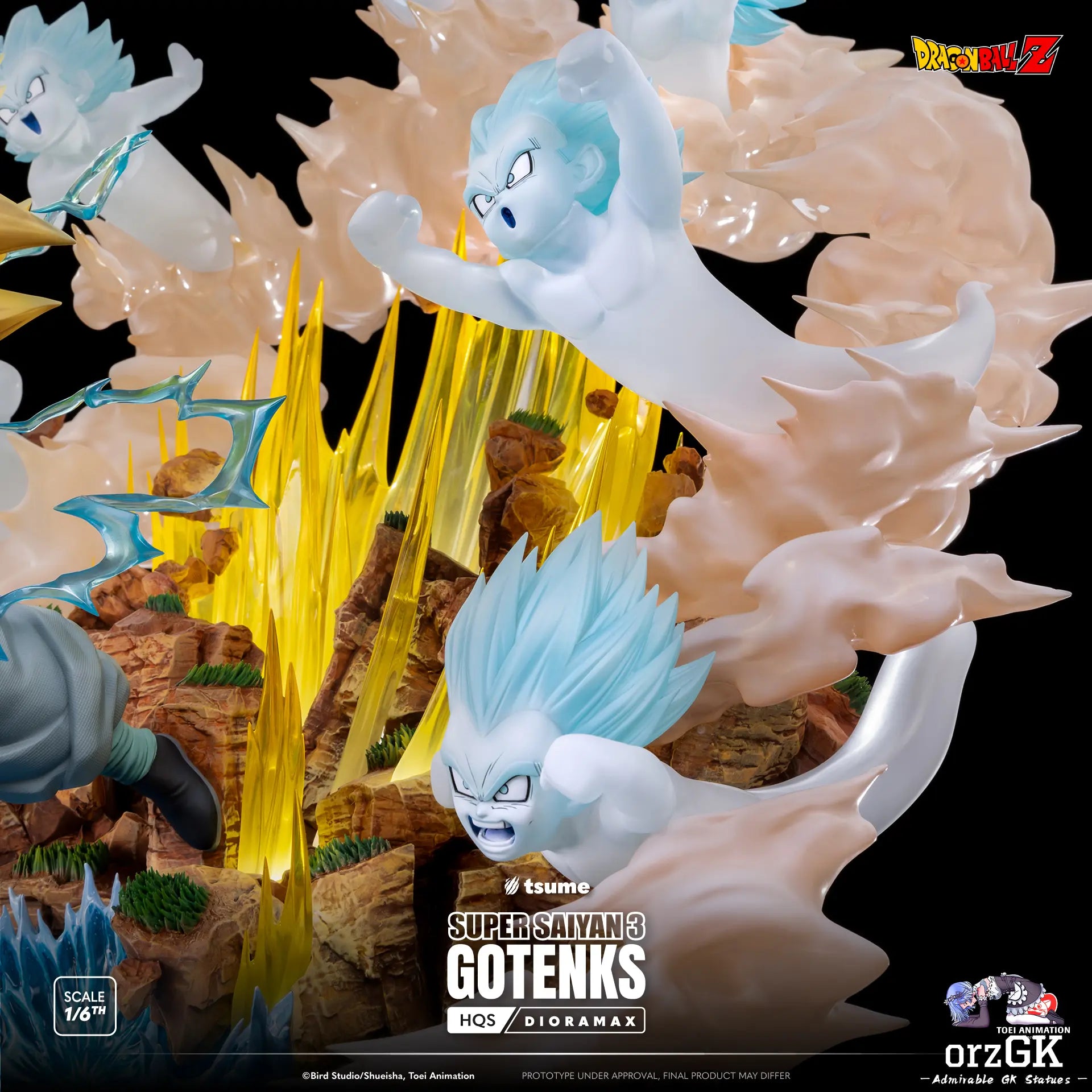TSUME Studio - Dragon Ball SUPER SAIYAN 3 GOTENKS (Licensed) resin statue Navy Toys anime figure