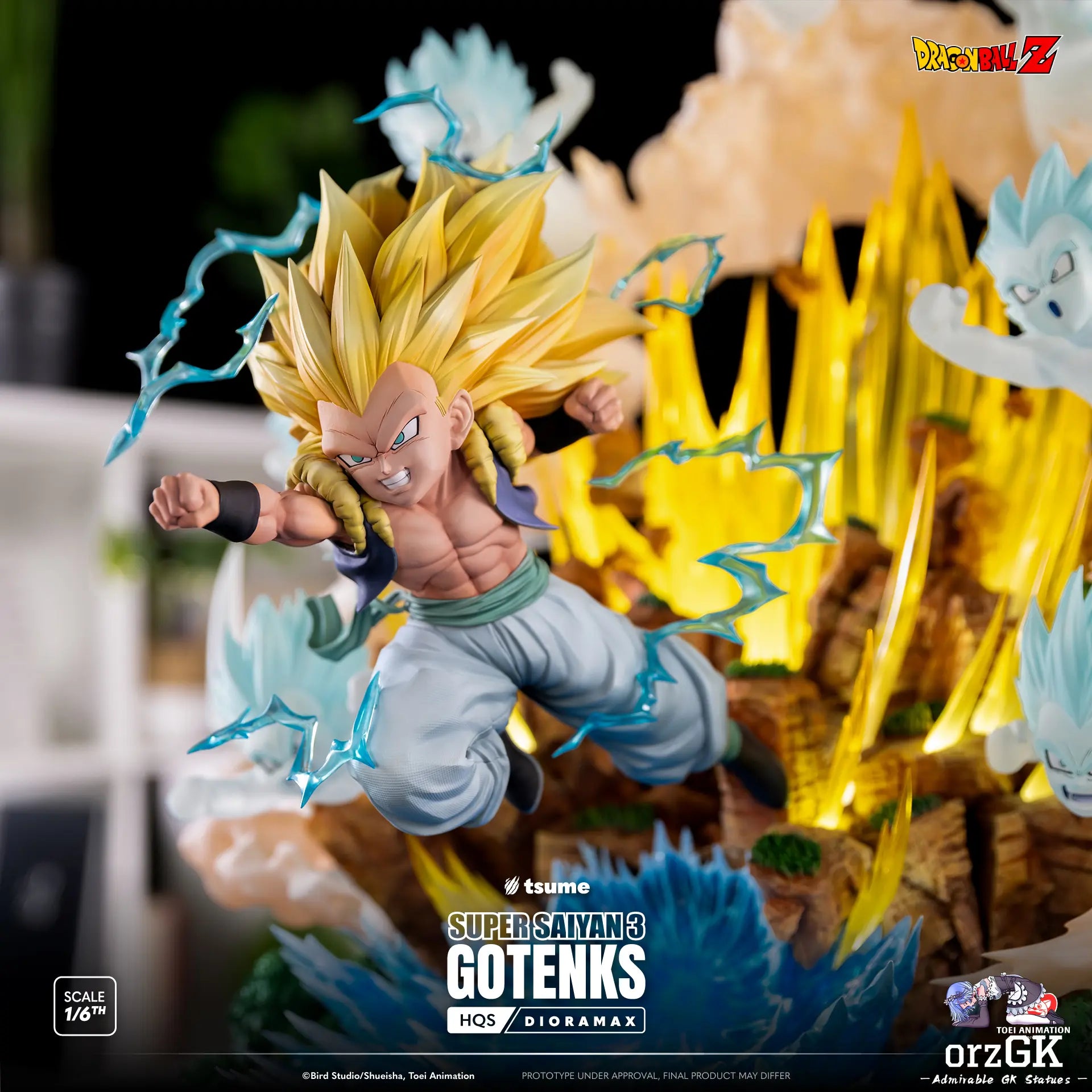TSUME Studio - Dragon Ball SUPER SAIYAN 3 GOTENKS (Licensed) resin statue Navy Toys anime figure