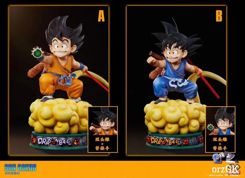 Infinite Studio - Dragon Ball 1/1 & 1/4 Childhood Son Goku resin statue Navy Toys anime figure