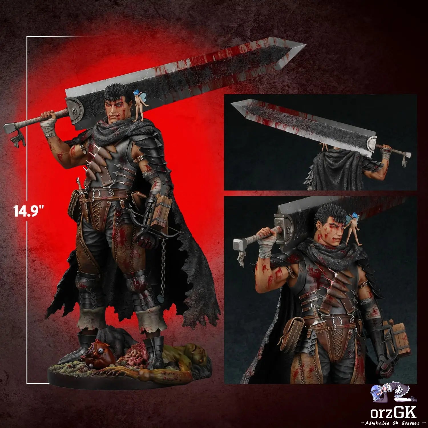 The Black Swordsman 1/6 Scale Statue Redecoration Ver 46735GC (Licensed) - Berserk Lost Children Arc - Gecco resin statue Navy Toys anime figure