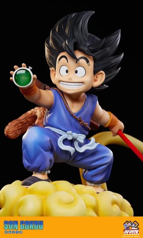 Infinite Studio - Dragon Ball 1/1 & 1/4 Childhood Son Goku resin statue Navy Toys anime figure