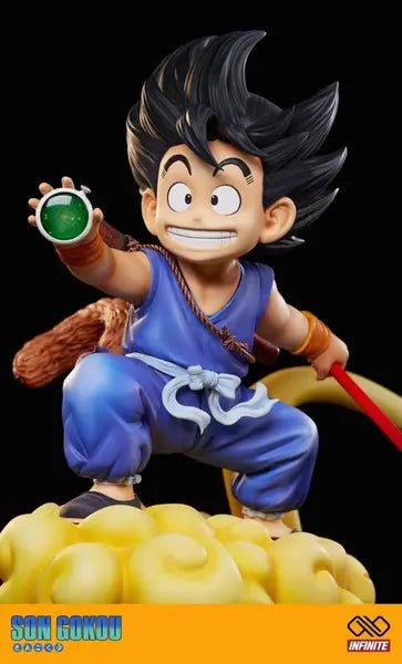 Infinite Studio - Dragon Ball 1/1 & 1/4 Childhood Son Goku resin statue Navy Toys anime figure