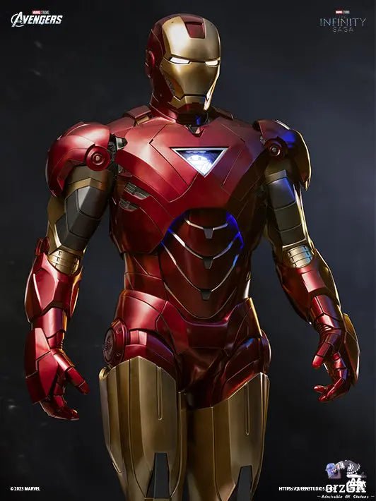 QUEEN Studio - Marvel Iron Man Mark VI 1/1 Statue (Licensed) resin statue Navy Toys anime figure