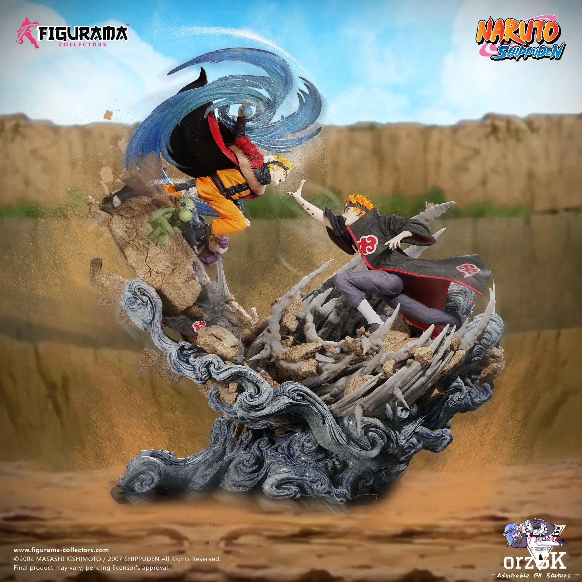 Figurama Collectors - Naruto vs Pain Elite Fandom 1/6 Scale Statue (Licensed) resin statue Navy Toys anime figure