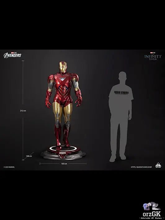 QUEEN Studio - Marvel Iron Man Mark VI 1/1 Statue (Licensed) resin statue Navy Toys anime figure
