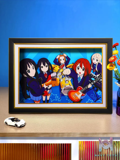 Yu Zhi Jiang Studio – K-ON! Multiple Characters Series #2 3D Decorative Painting K-ON!