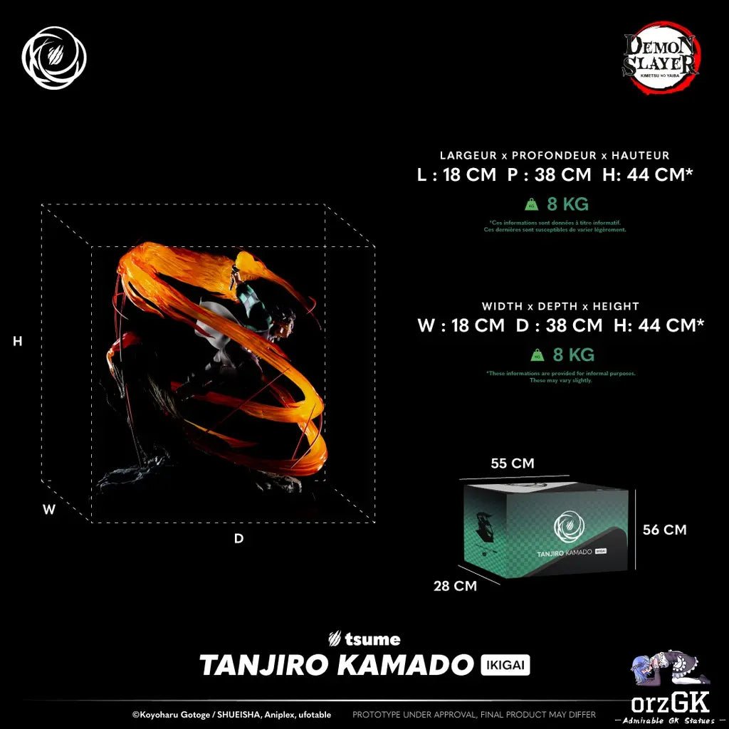 TSUME Studio - Demon Slayer Tanjiro Kamado (Licensed) resin statue Navy Toys anime figure