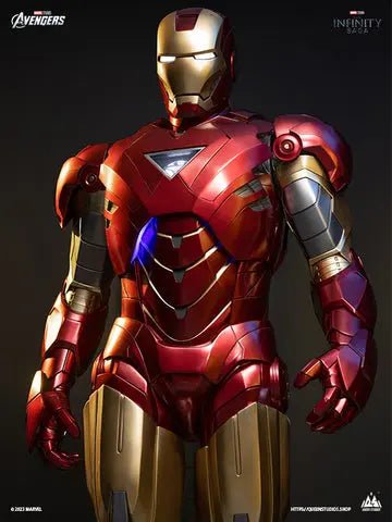 QUEEN Studio - Marvel Iron Man Mark VI 1/1 Statue (Licensed) resin statue Navy Toys anime figure