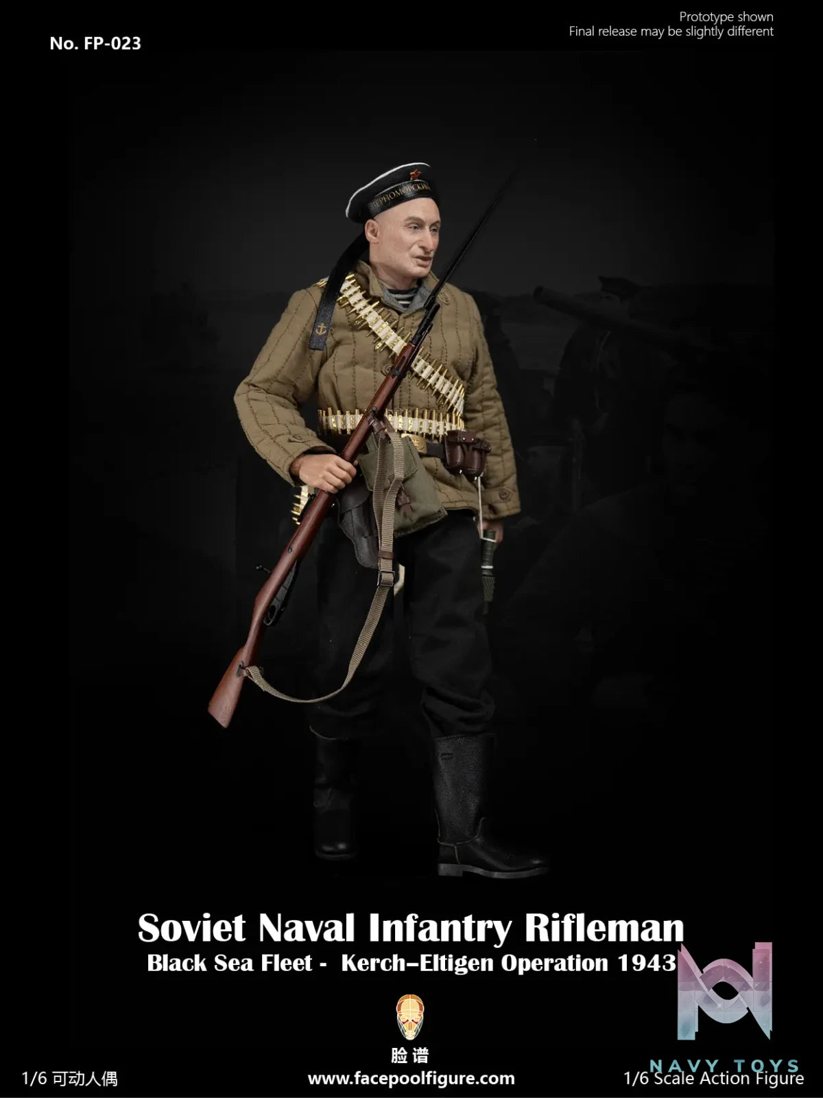 Facepoolfigure – 1/6 Action Figure Soviet Naval Infantry Rifleman Black Sea Fleet FP023A & FP023B (Licensed)