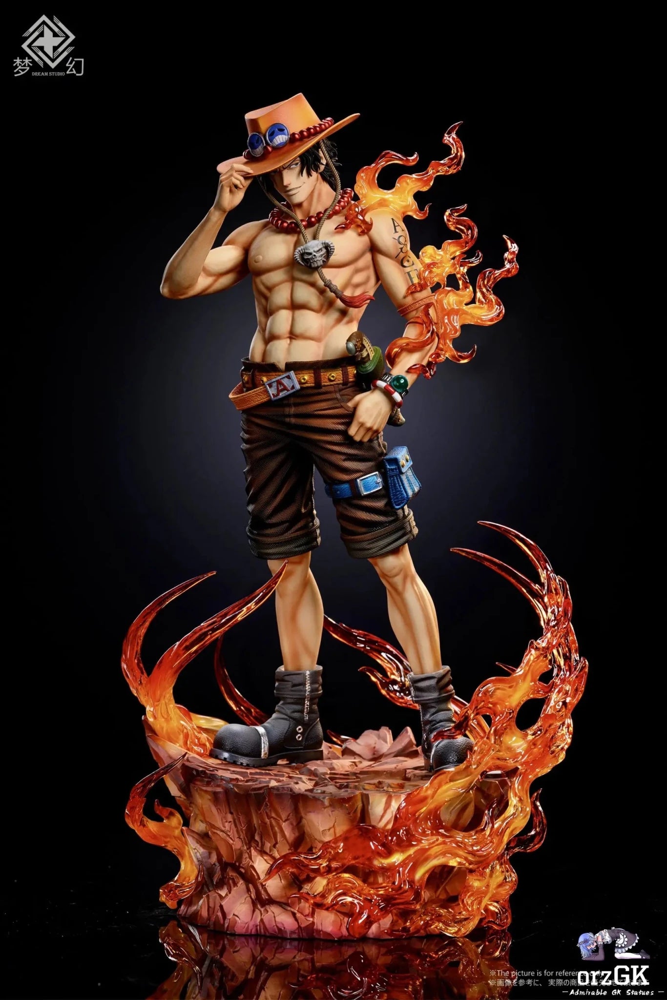 Dream Studio - One Piece Ace's hat - trick debuts resin statue Navy Toys anime figure
