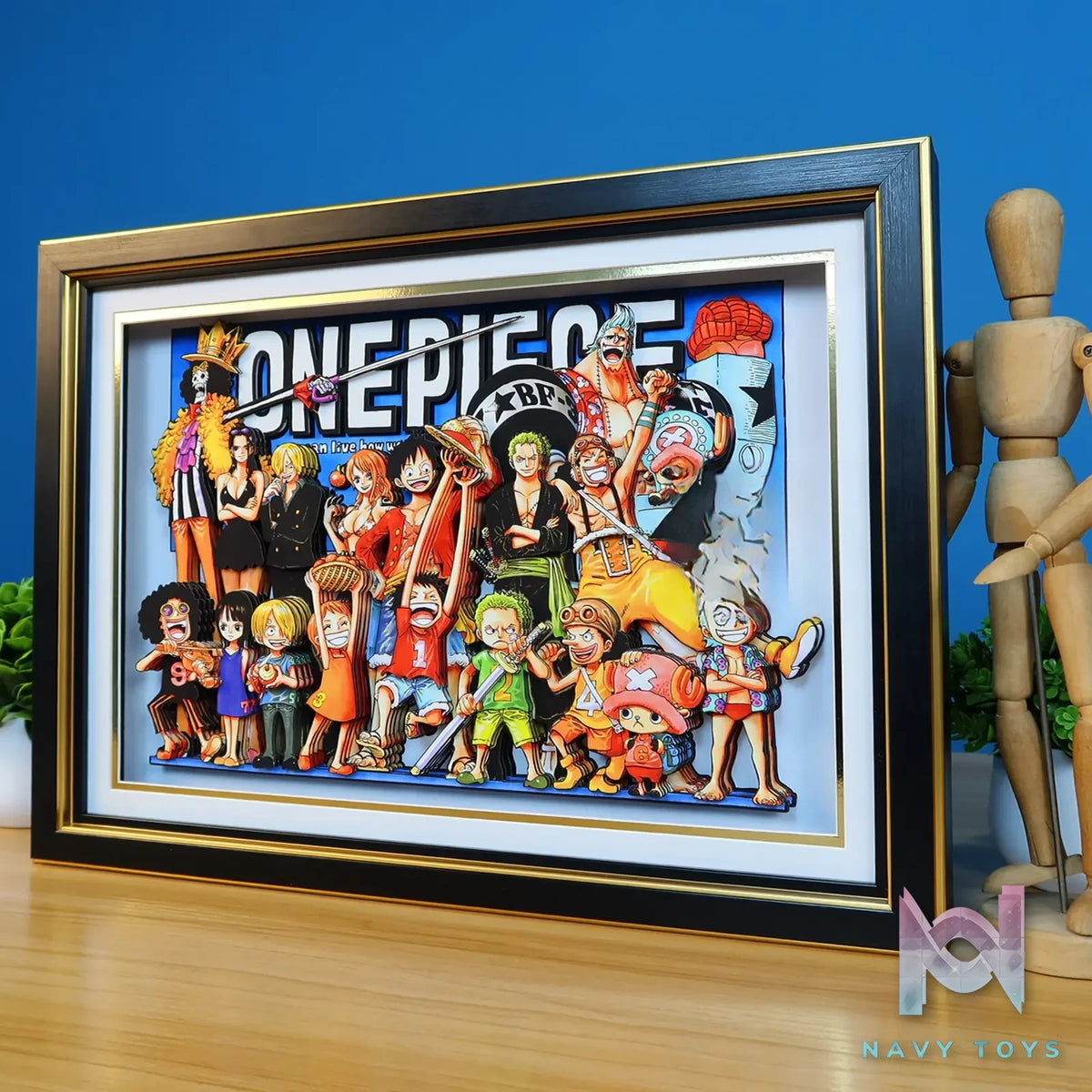 KALA HOME Studio – One Piece Multiple Characters #02 3D Decorative Painting One Piece