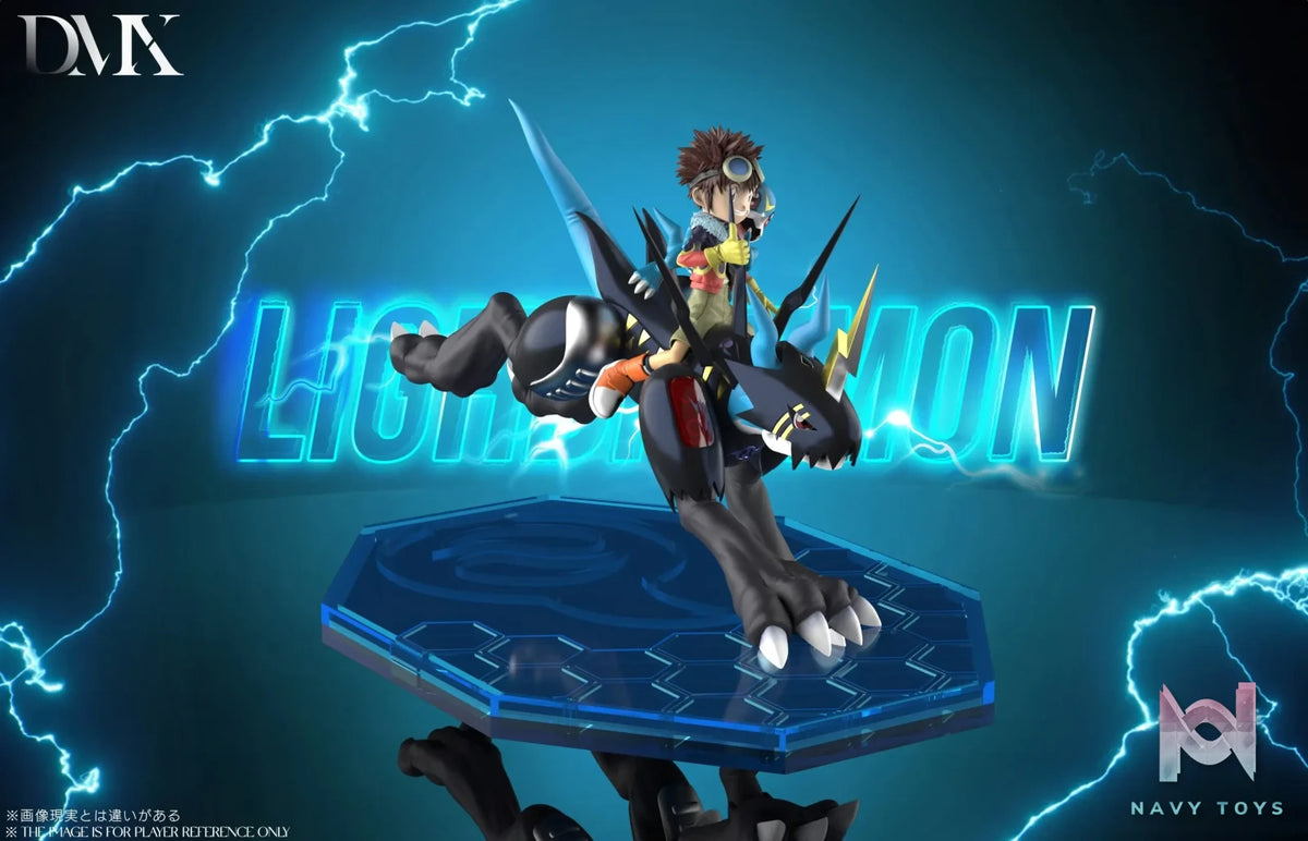 DMX Studio – Digimon Lighdramon & Motomiya Daisuke & V-mon & Fladramon
