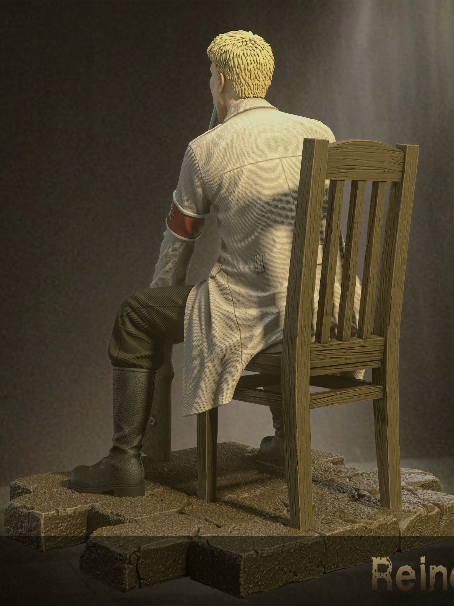 Reiner Braun Dispairing - Attack On Titan - Model Power Studio resin statue Model Power Studio anime figure