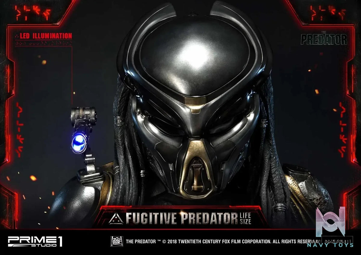 Prime 1 Studio – Life Size Bust The Predator (Film) Fugitive Predator LSTPR-01 LSTPR-01DX (Licensed)