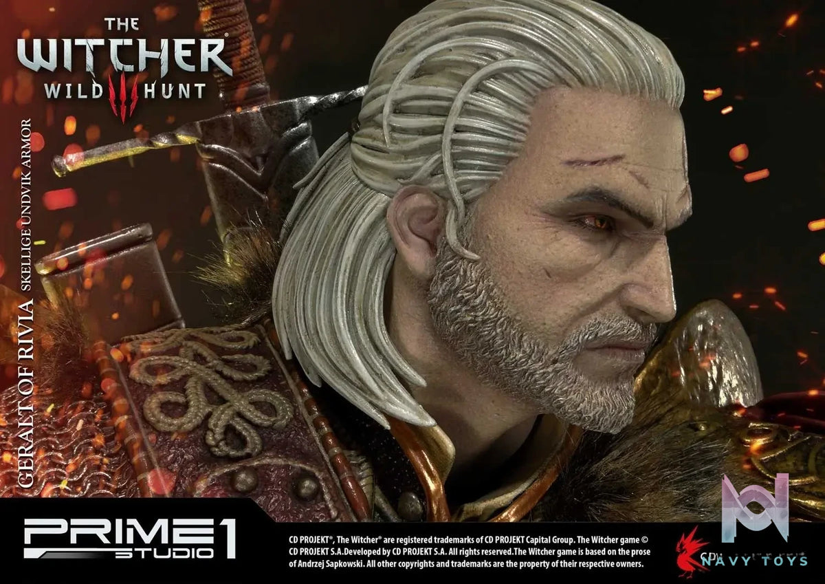 Prime 1 Studio – Premium Masterline The Witcher 3: Wild Hunt Geralt of Rivia Skellige Undvik Armor PMW3-07 PMW3-07EX (Licensed)