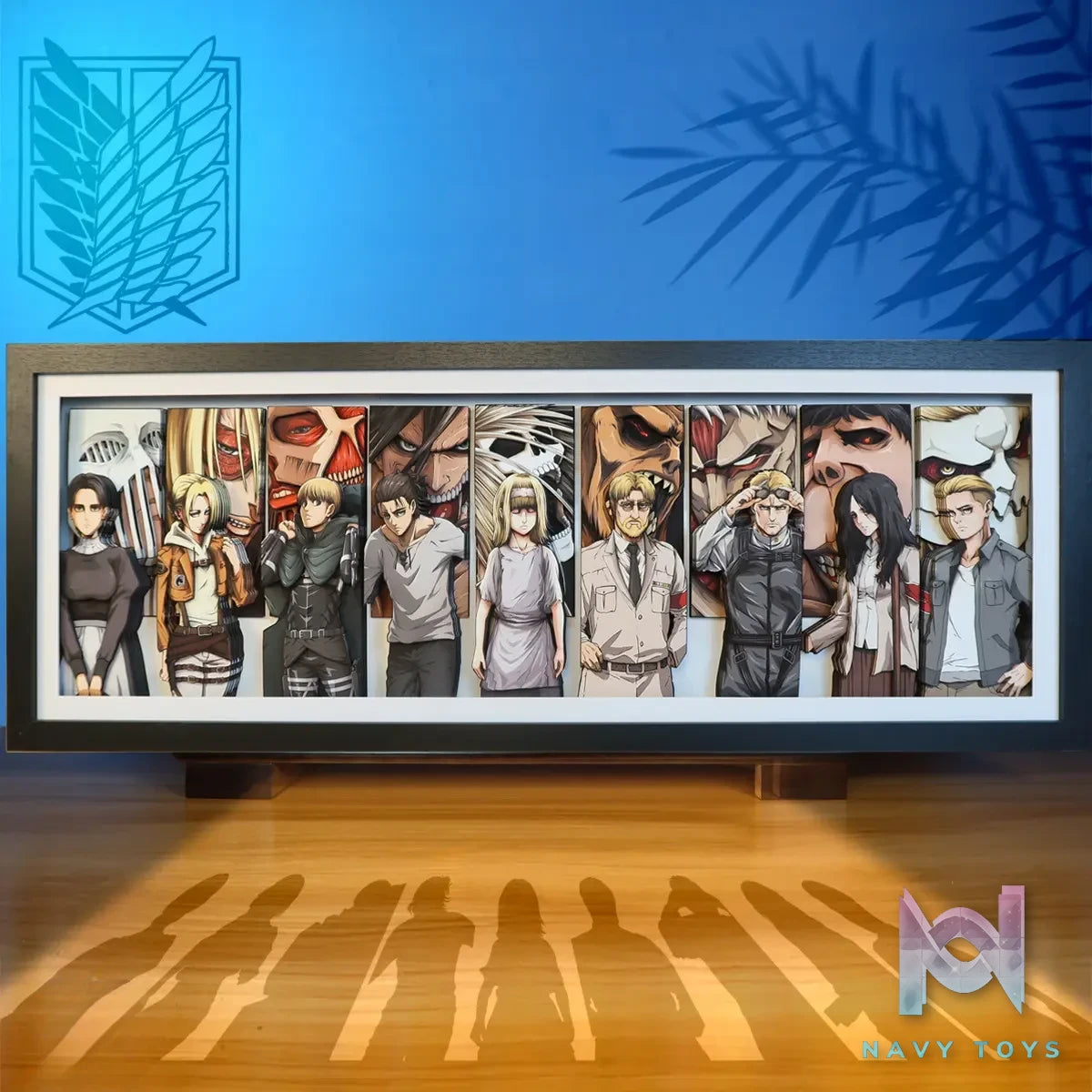 KALA HOME Studio – Attack on Titan Multiple Characters #02 Titan 3D Decorative Painting Attack on Titan
