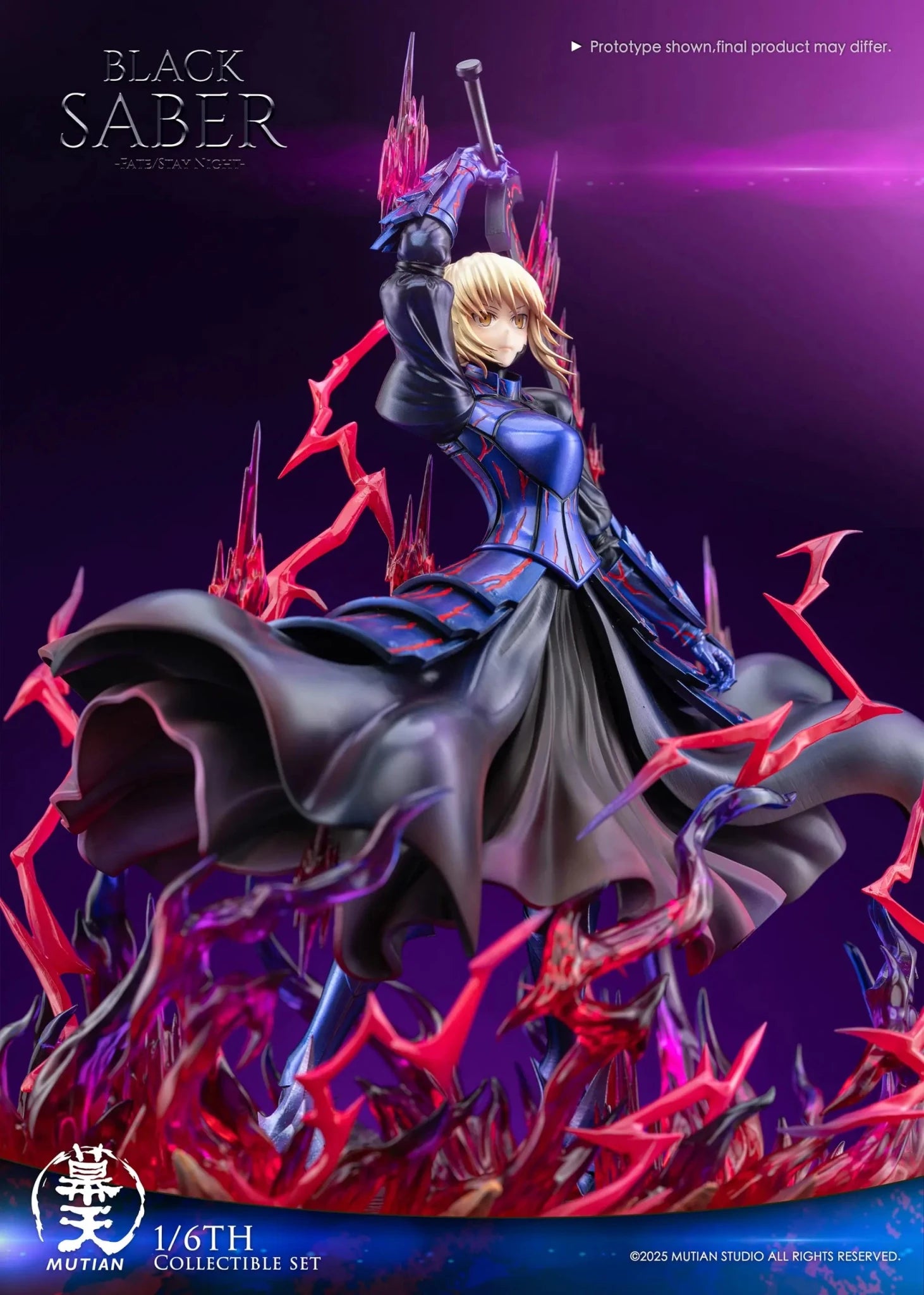 Mu Tian Studio - Fate/stay night Heaven's Feel Saber Alter resin statue Navy Toys anime figure
