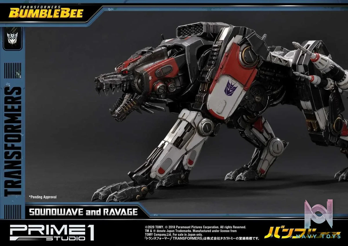 Prime 1 Studio – Museum Masterline Transformers: Bumblebee (Film) Soundwave & Ravage MMTFM-27 MMTFM-27EX (Licensed)