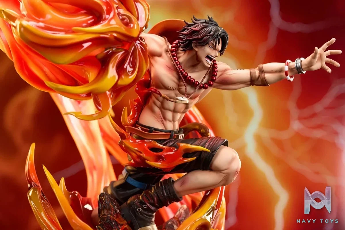 Fast Studio - One Piece Fire Fist Portgas D. Ace resin statue Navy Toys anime figure