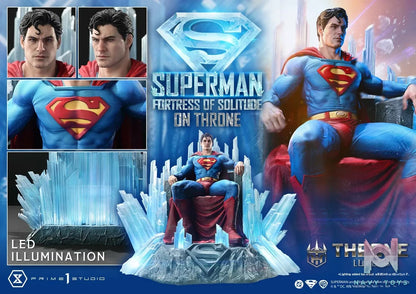 Prime 1 Studio – Superman (Comics) Superman Fortress of Solitude on Throne (Design by Gabriele Dell’Otto) TLCDC-08 TLCDC-08UT TLCDC-08UTS (Licensed)