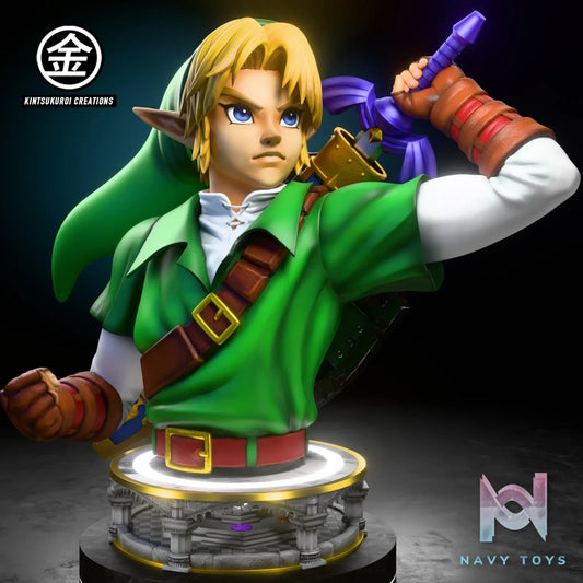 Kintsukuroi creations Studio – The Legend of Zelda OOT ADULT LINK BUSTS