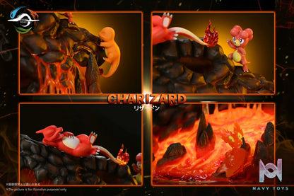 Nature Studio – Pokémon Charizard Family