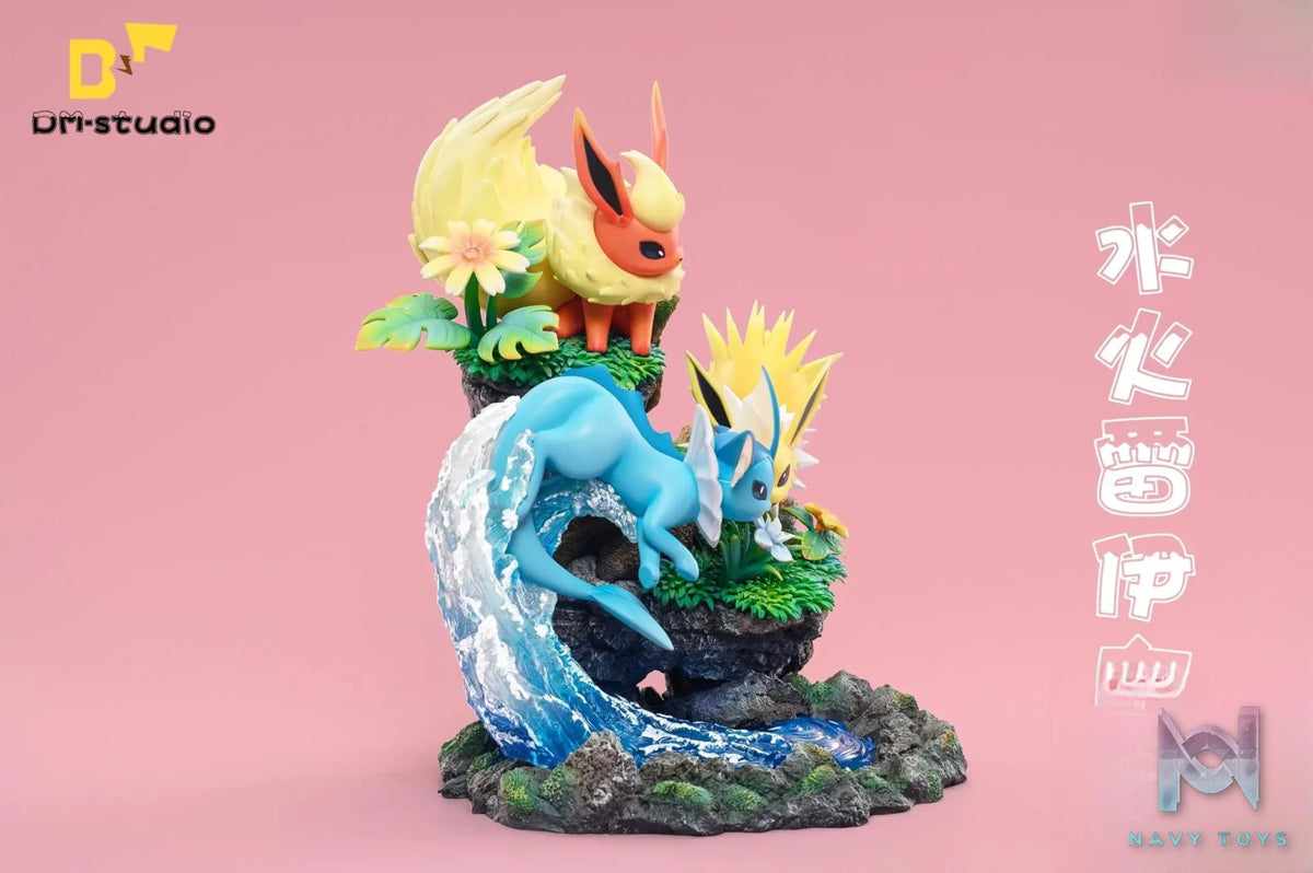 DM Studio – Pokémon Ecological Family Series #3 Eevee Family Stitching 1 Water Fire Thunder Eevee