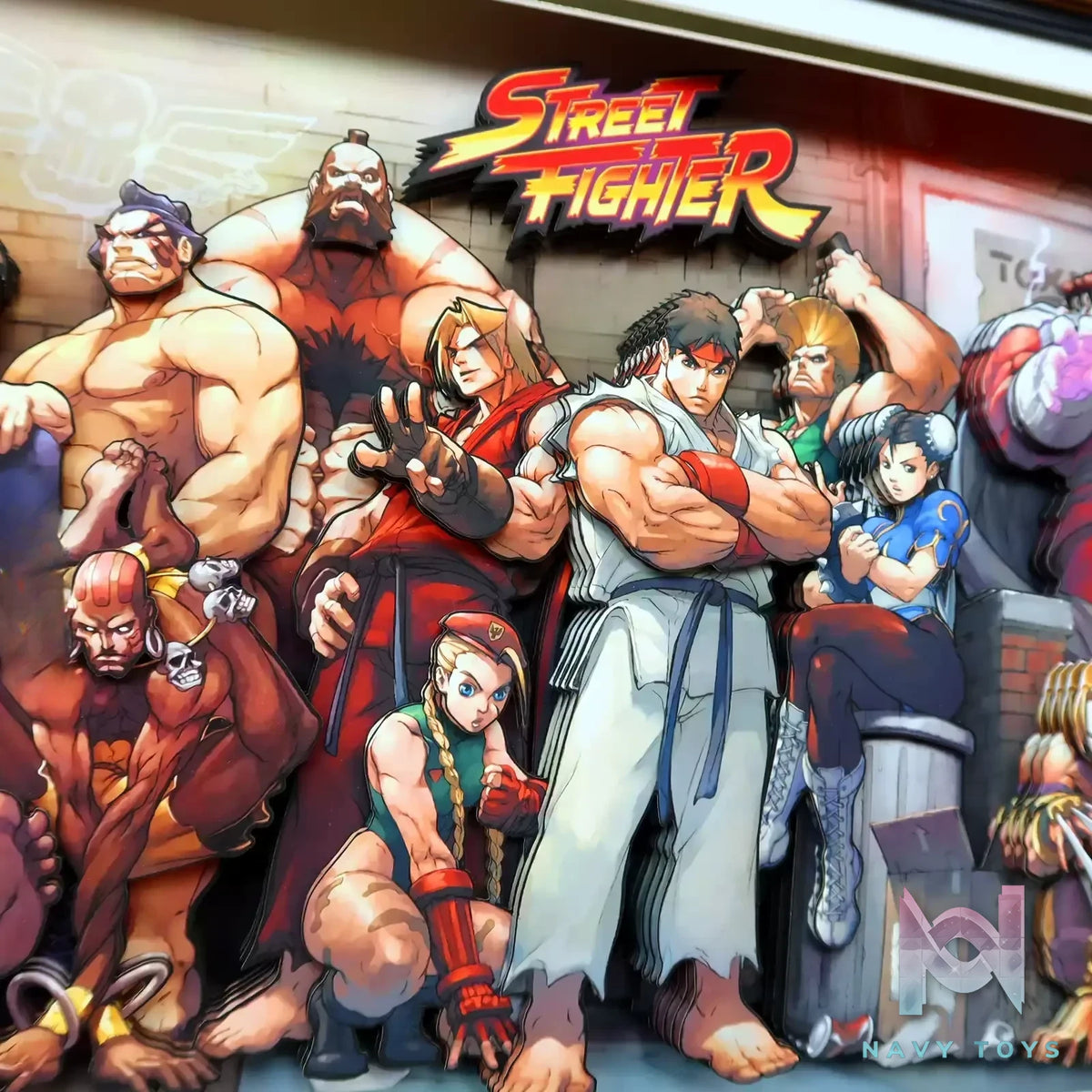 KALA HOME Studio – Street Fighter Multiple Characters #01 3D Decorative Painting Street Fighter