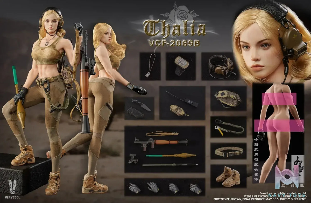 VERYCOOL – 1/6 Scale Action Figure VCF-2069 Desert female soldier -Thalia (Licensed)