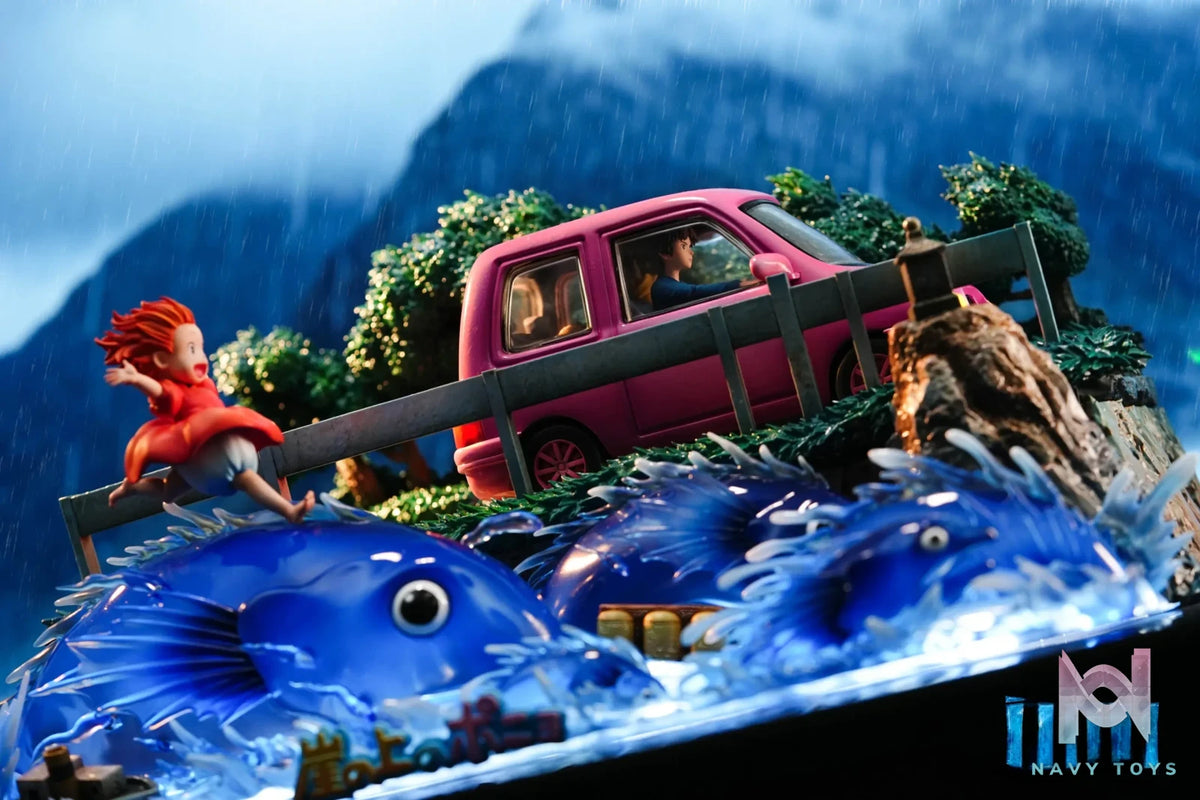 OPM Studio – Hayao Miyazaki Desktop Series 015 Ponyo on the Cliff